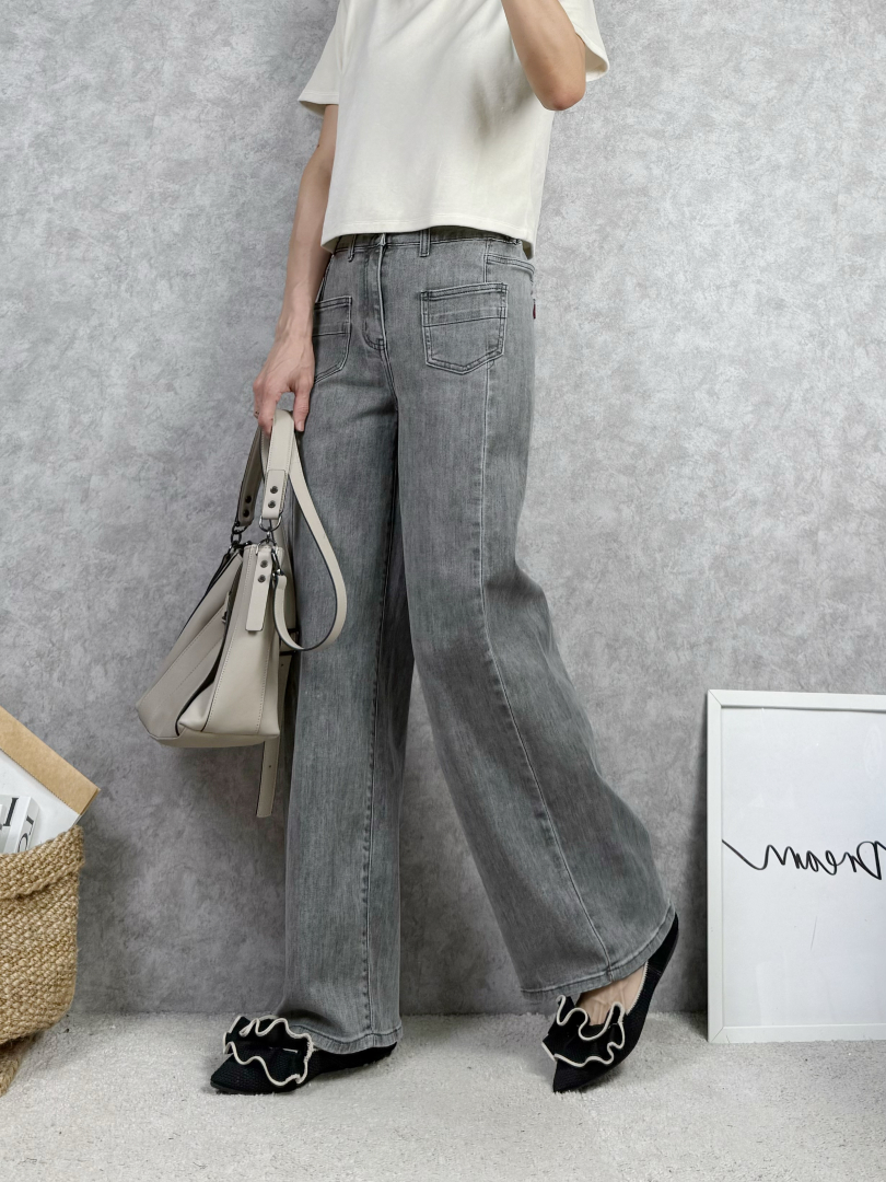 姊妹一穿就回不去的灰階顯瘦寬褲 ⚡搶手預購⚡