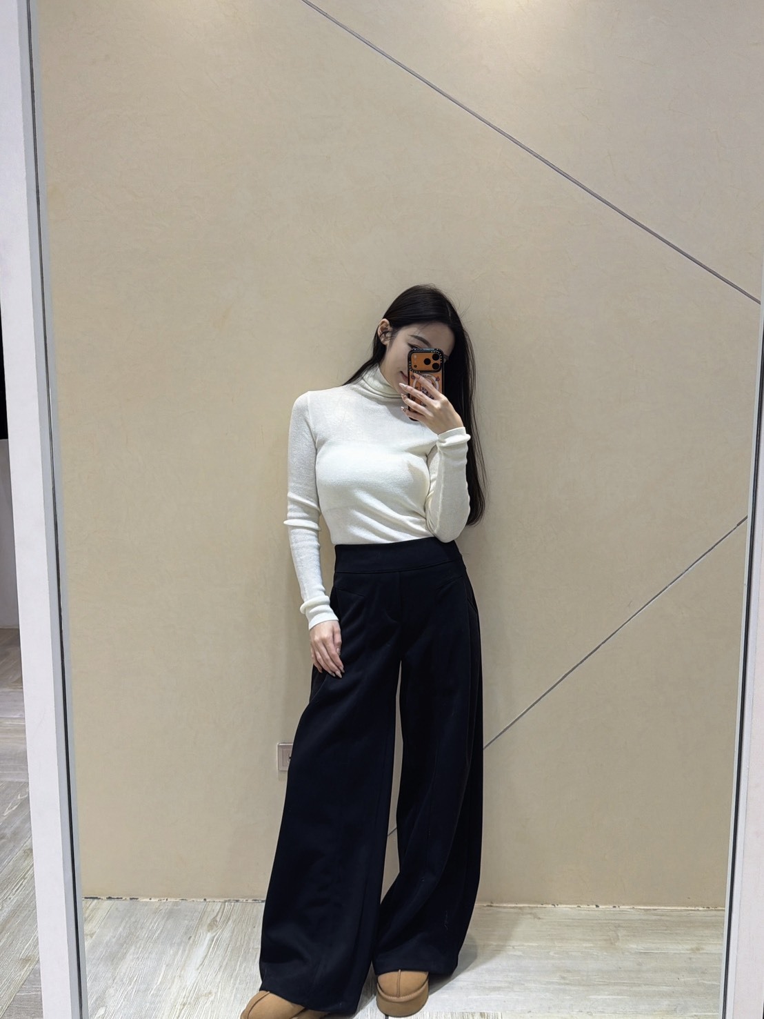 F201百搭款長腿寬褲