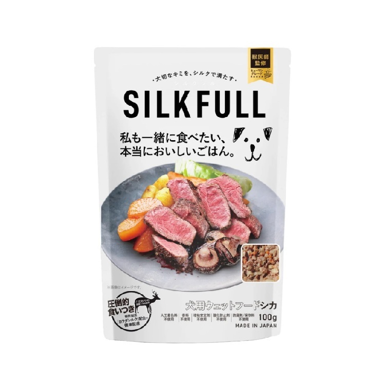 SILKFULL 犬用 低磷 低蛋白 鹿肉濕糧包100g
