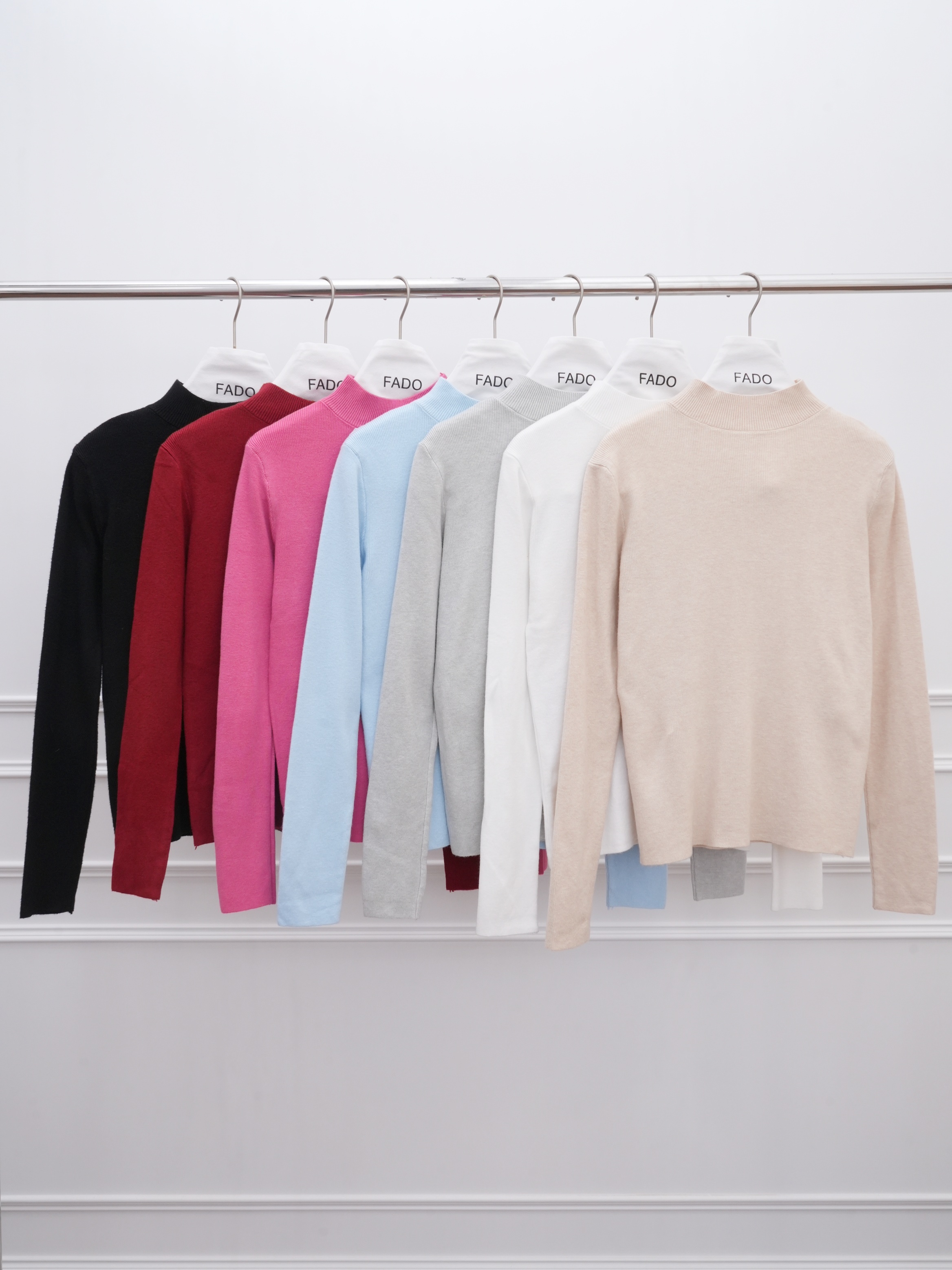 法朵Fado shop｜【百搭基本款】小立領針織內搭衫 011A026 七色