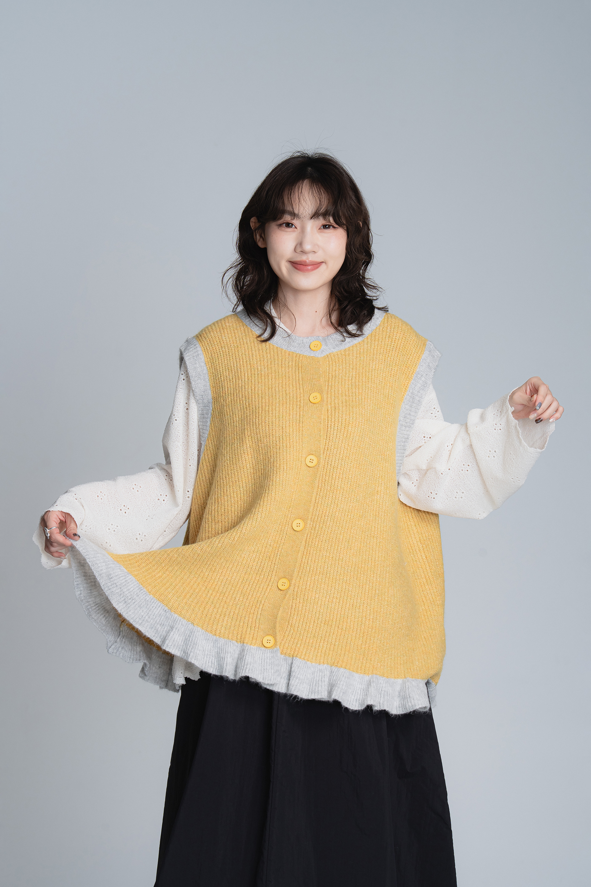 日系洋娃娃針織背心 2色