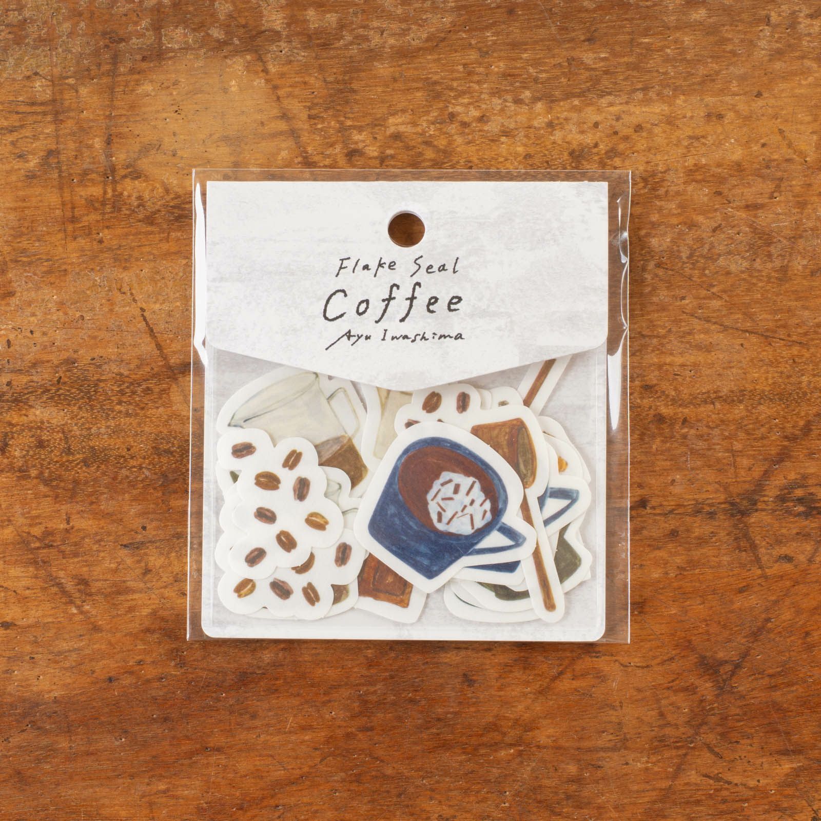 いわしまあゆ｜Coffee｜和紙貼紙包 / 手紙社 / JAPAN