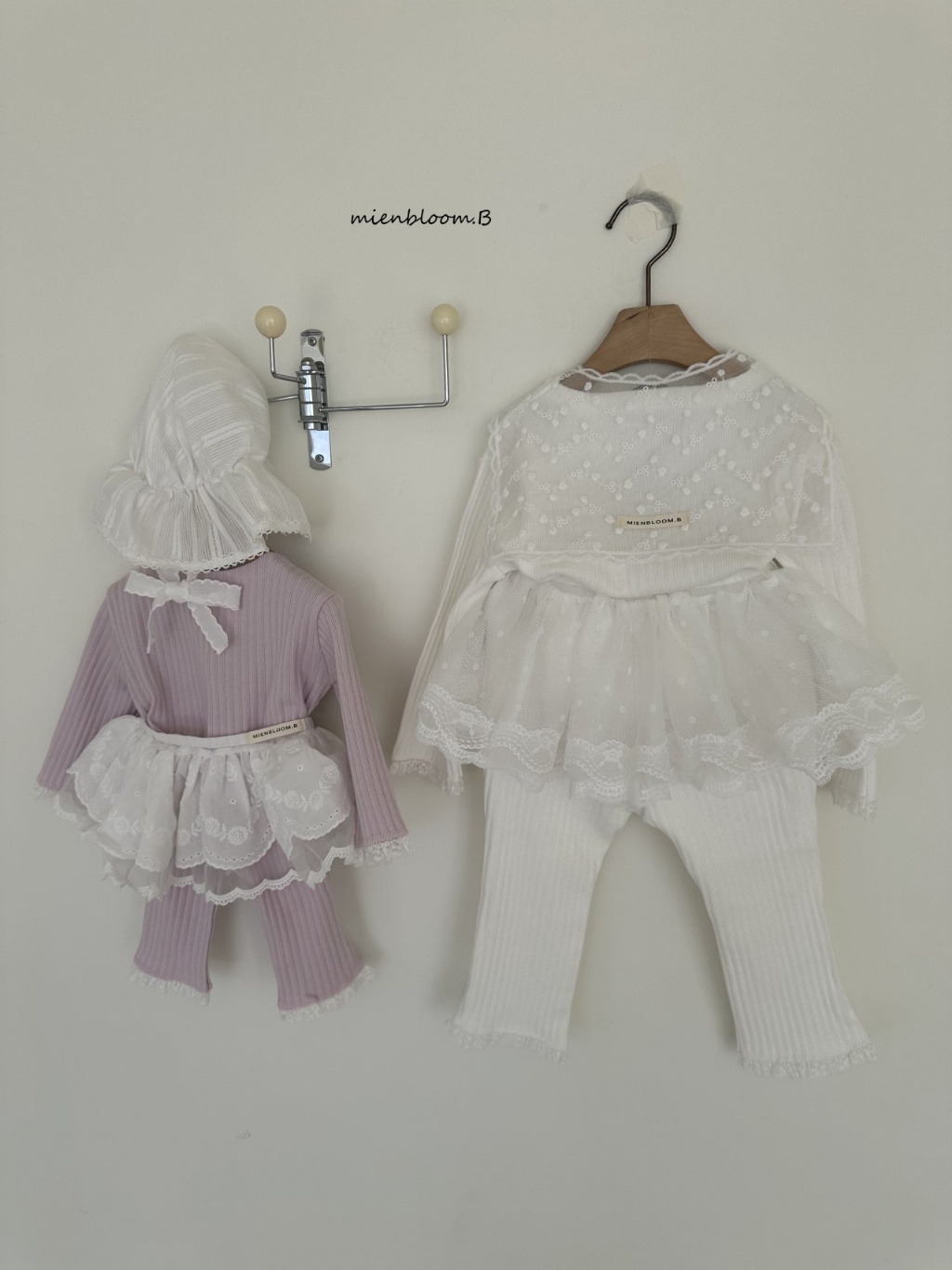 正韓春 Mien 兩色典雅甜美蕾絲帽