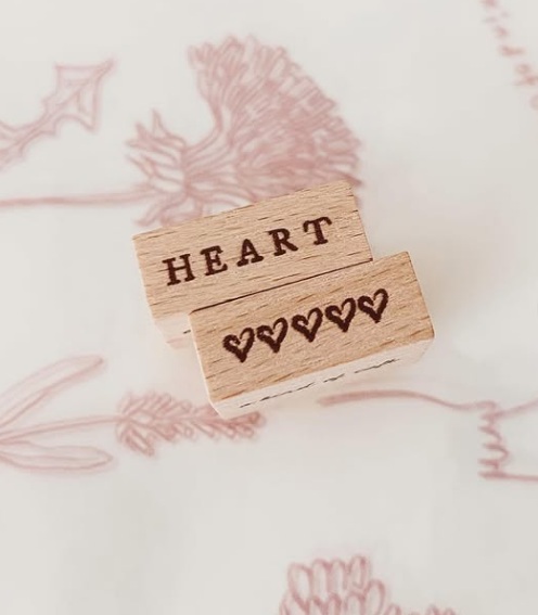 A Kind of cafe什物．HEART & ❤️❤️❤️❤️❤️ 情人節組合 手帳文字小章