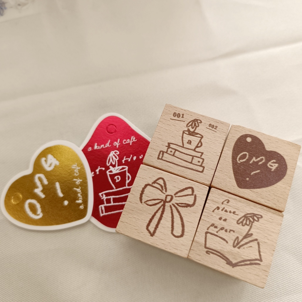 A Kind of cafe什物．❤️OMG❤️ 2026文具展扭蛋 4入組