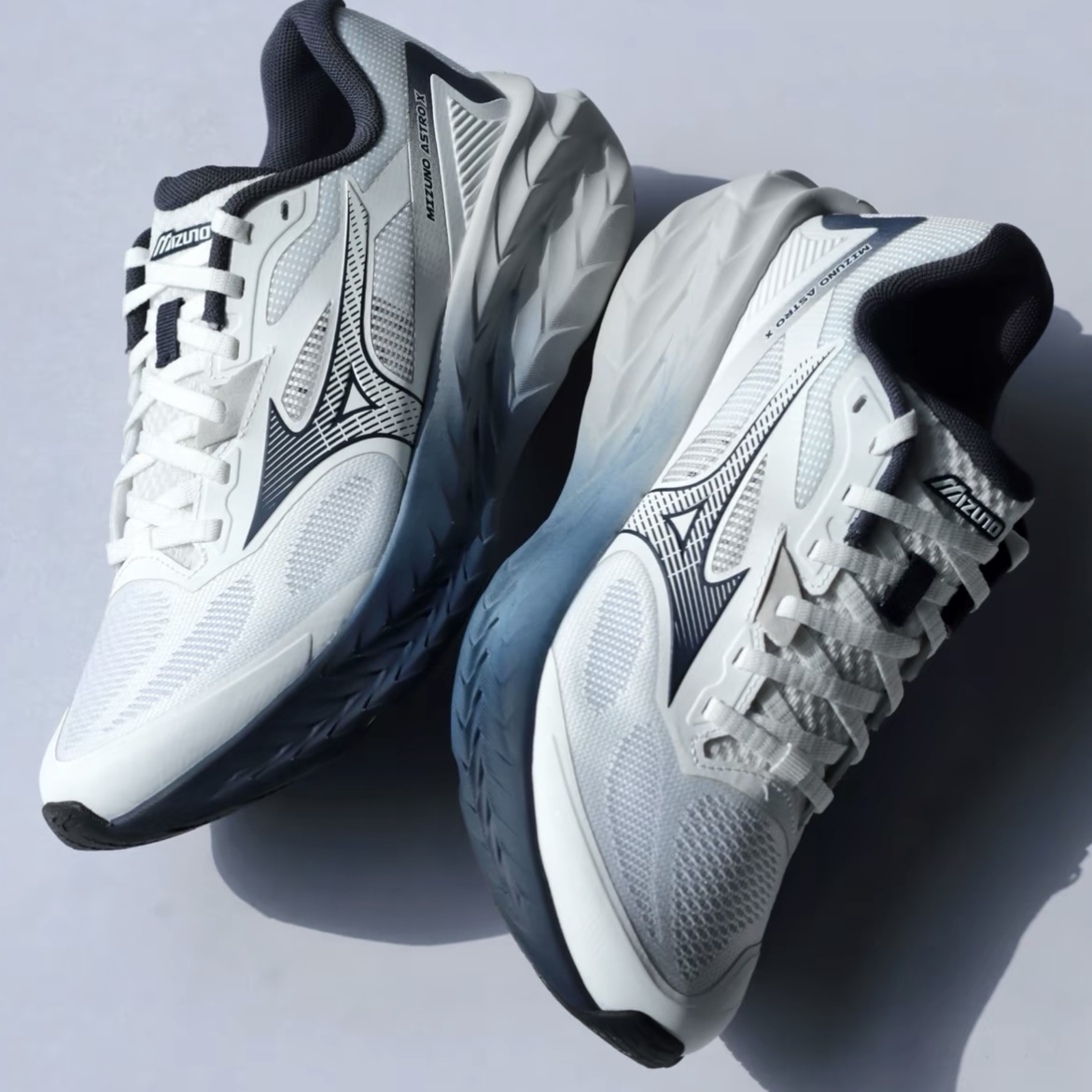 MIZUNO ASTRO X 'WHITE BLUE' 淺藍漸層 藍白 厚底 休閒 舒適 D1GH250505
