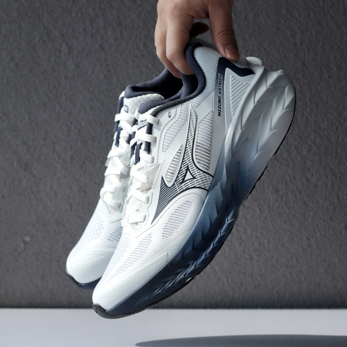 MIZUNO ASTRO X 'WHITE BLUE' 淺藍漸層 藍白 厚底 休閒 舒適 D1GH250505
