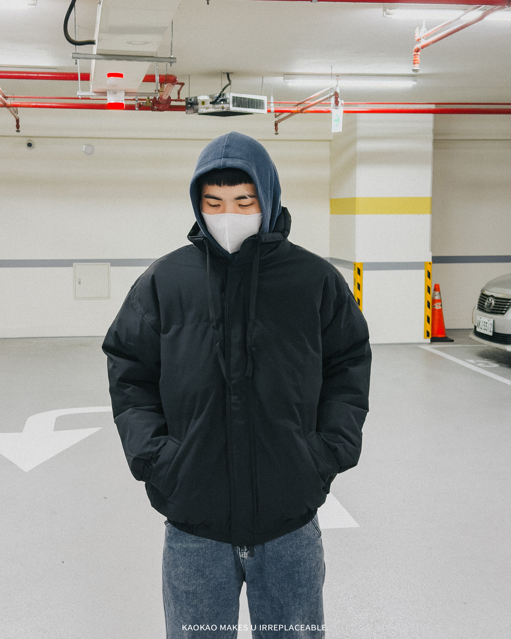 INNERSECT 三生萬物 抽繩 麵包外套 INN24FWTCP368