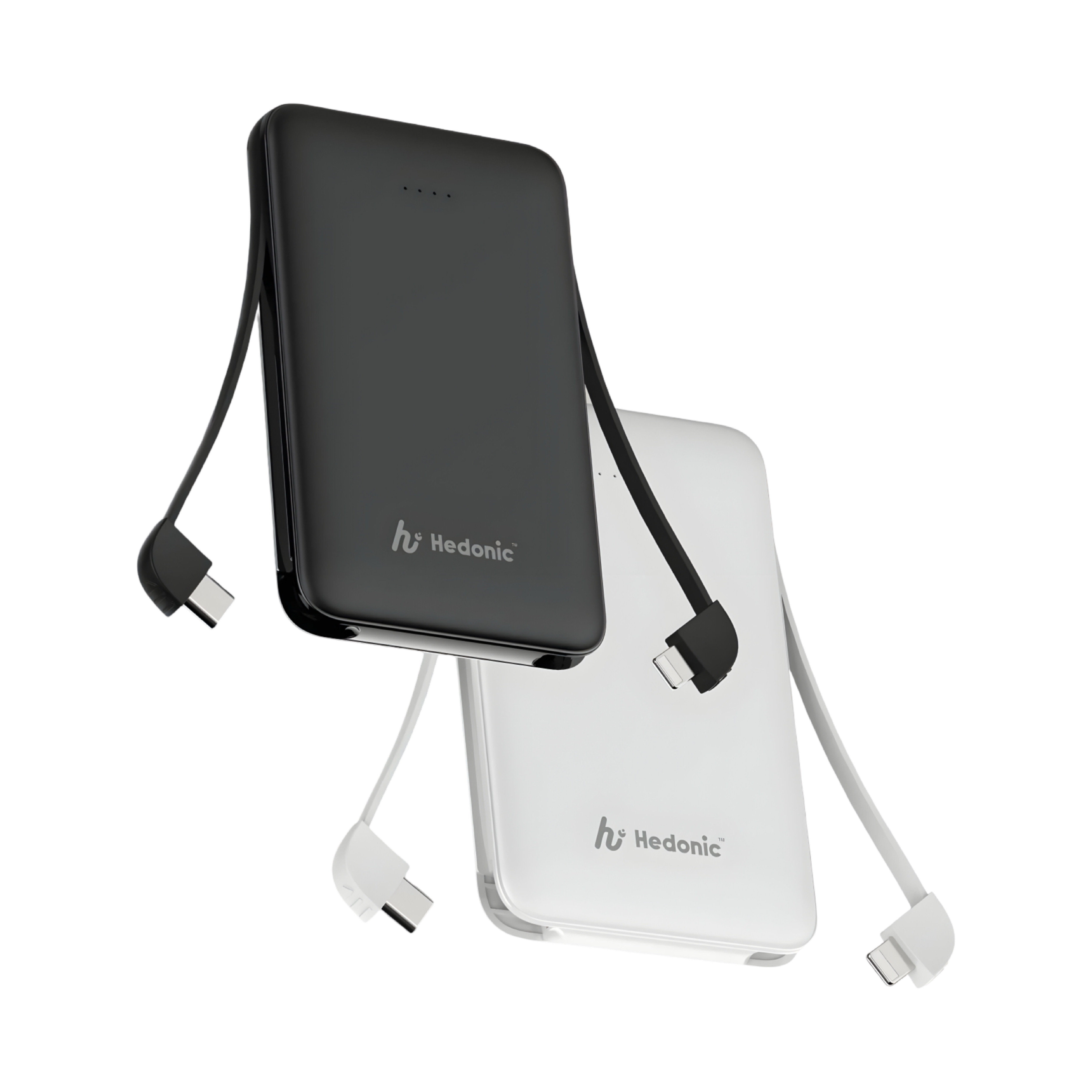 Hedonic 5000mAh (18.5Wh) 內建充電線 (Lightning 及 USB-C) 外置充電器 (CCC 認證)