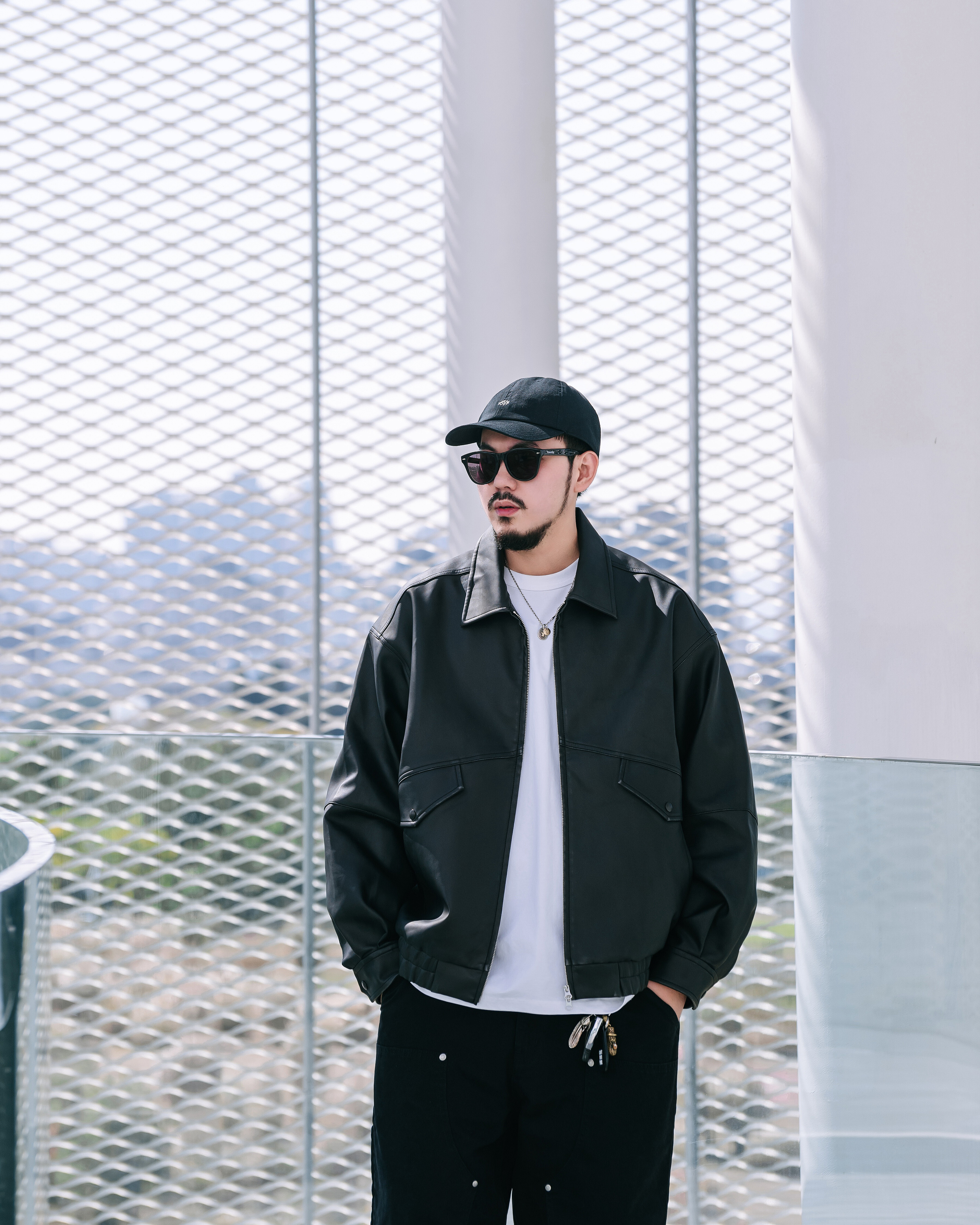 PERSEVERE OVERSIZED LEATHER JACKET