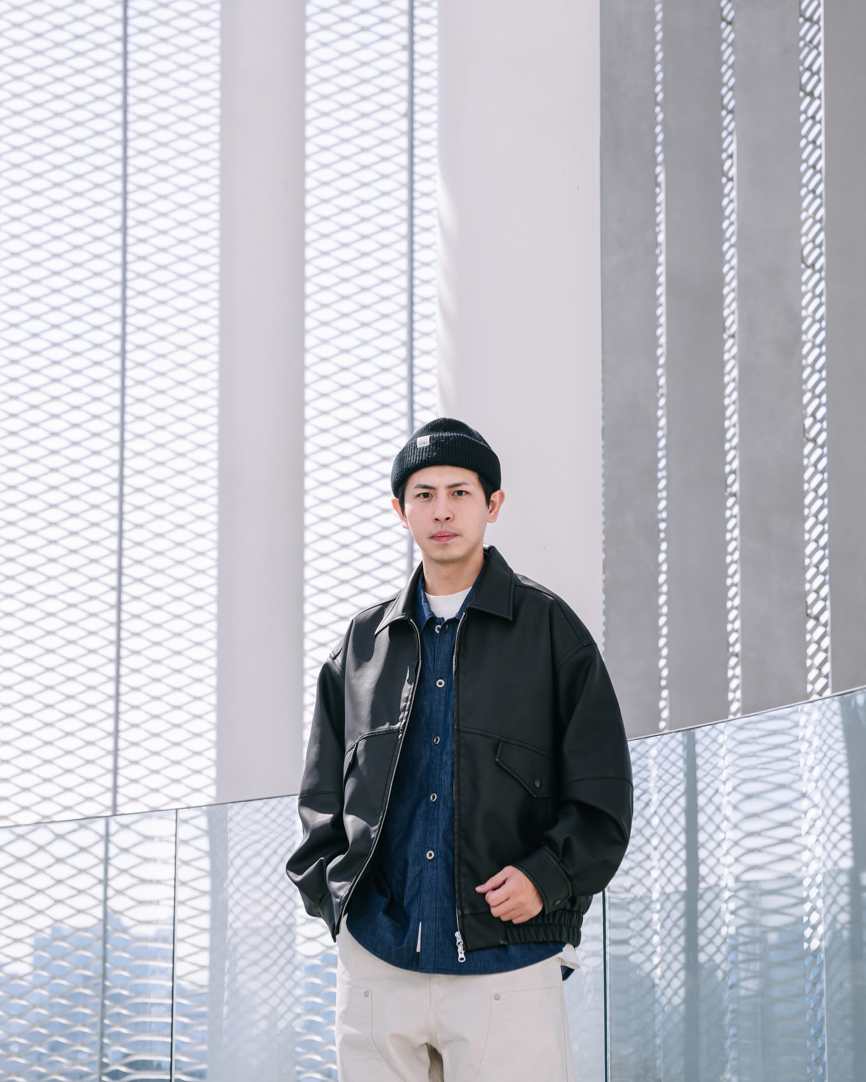 PERSEVERE OVERSIZED LEATHER JACKET