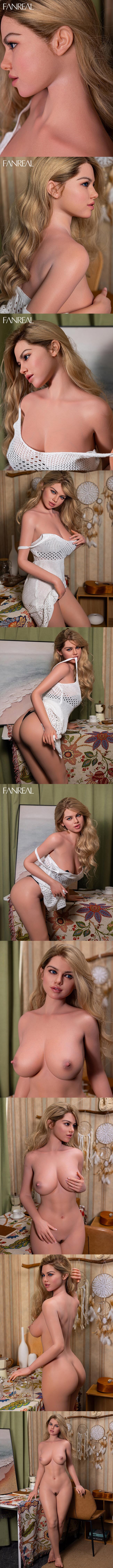 FANREAL 170cm G胸 Maria 深膚 頭身一體式 擬真矽膠娃娃 凡瑞 silicone sex doll Uniseries