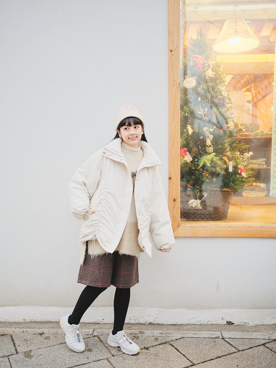 (限量)奈良小徑日光！抽繩設計中棉外套