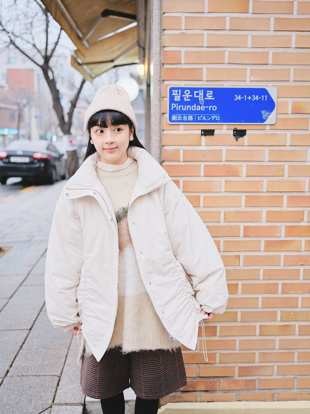 (限量)奈良小徑日光！抽繩設計中棉外套