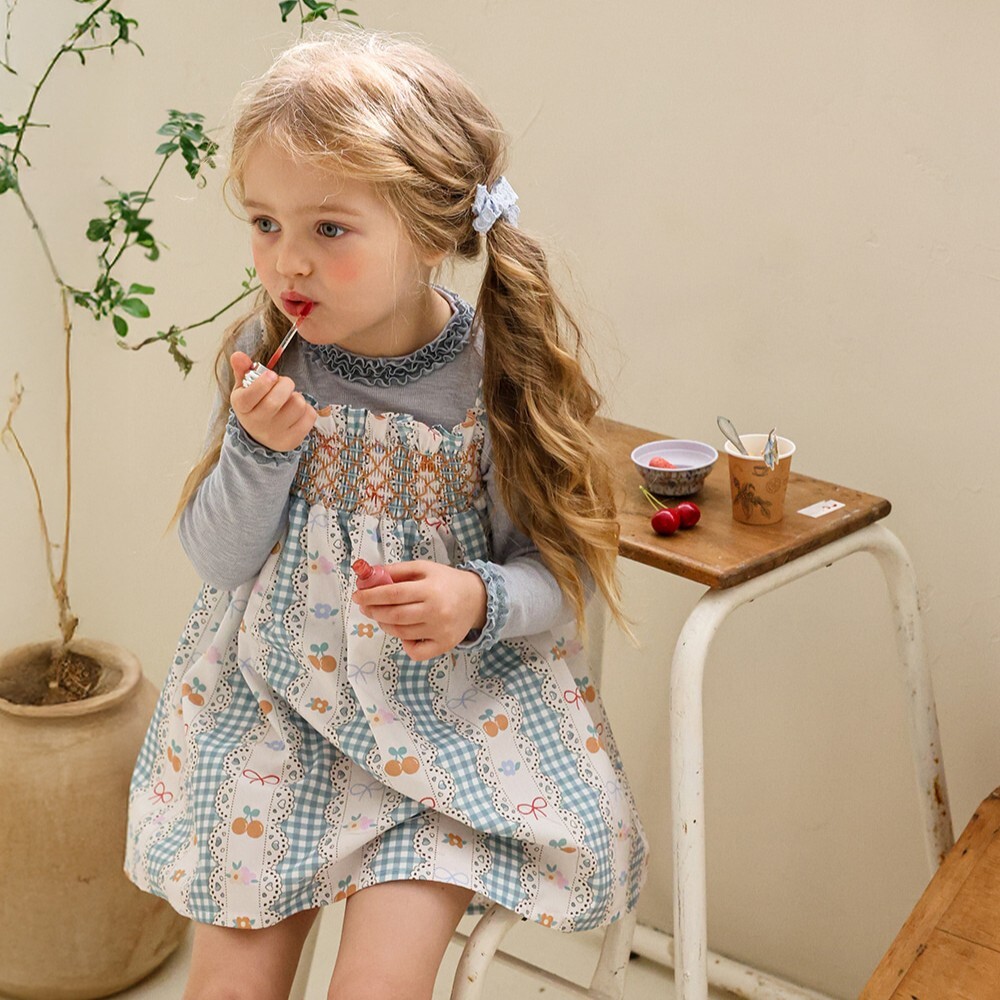 90-140 可愛捲捲花邊上衣 3色