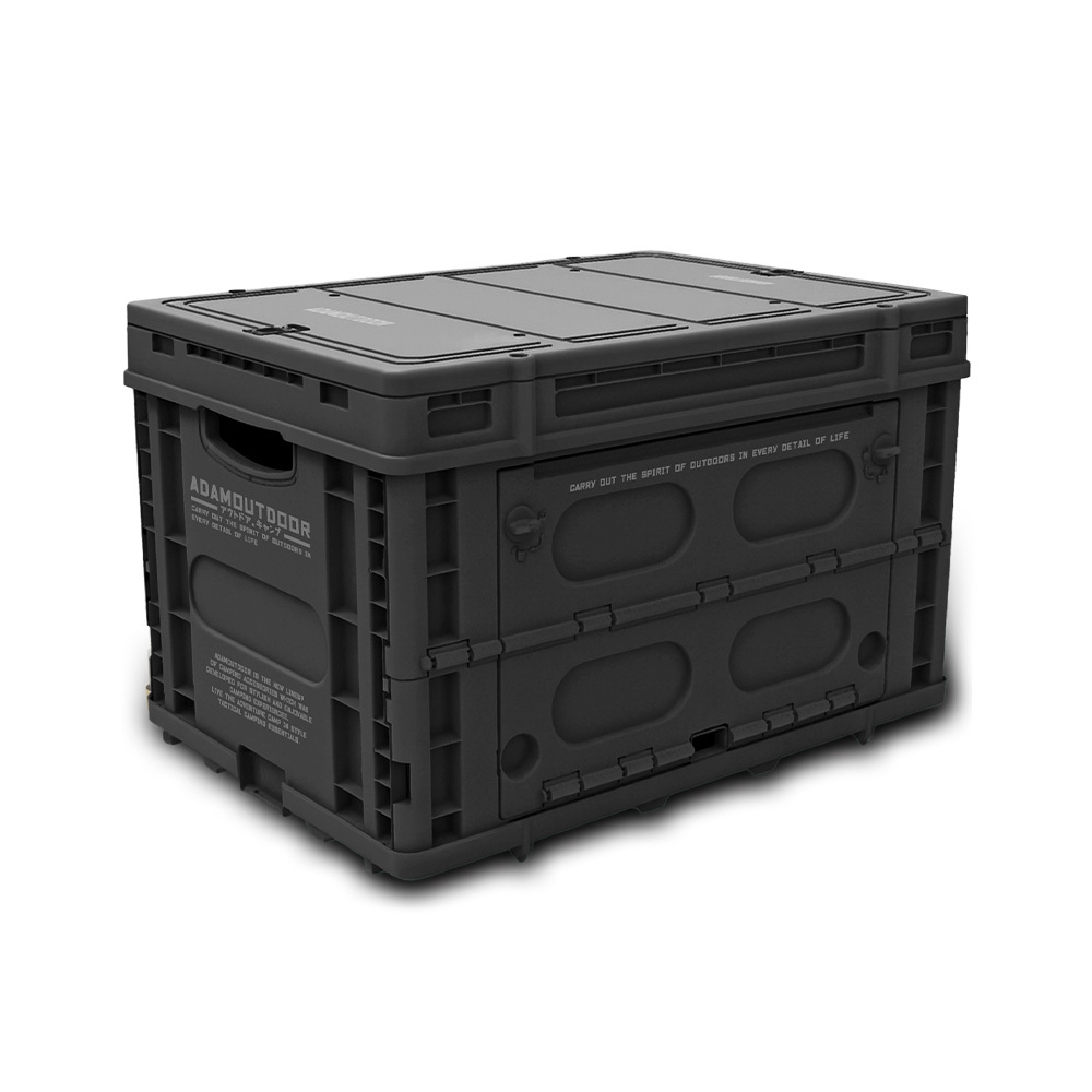 ADAMOUTDOOR ｜重裝摺疊收納箱二代-野炭黑