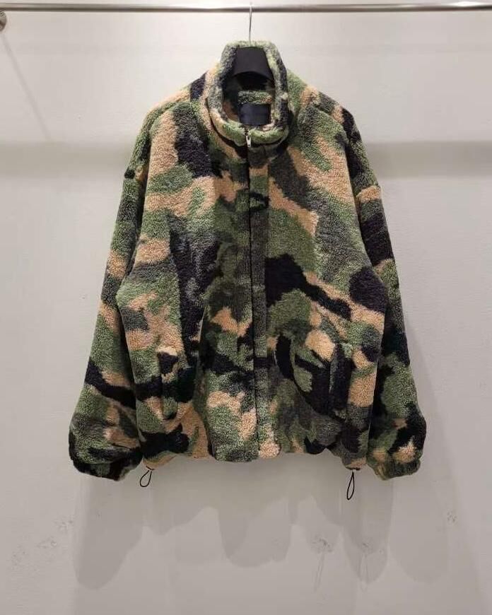 迷彩企領拉鍊毛毛褸 TAC-0416JK