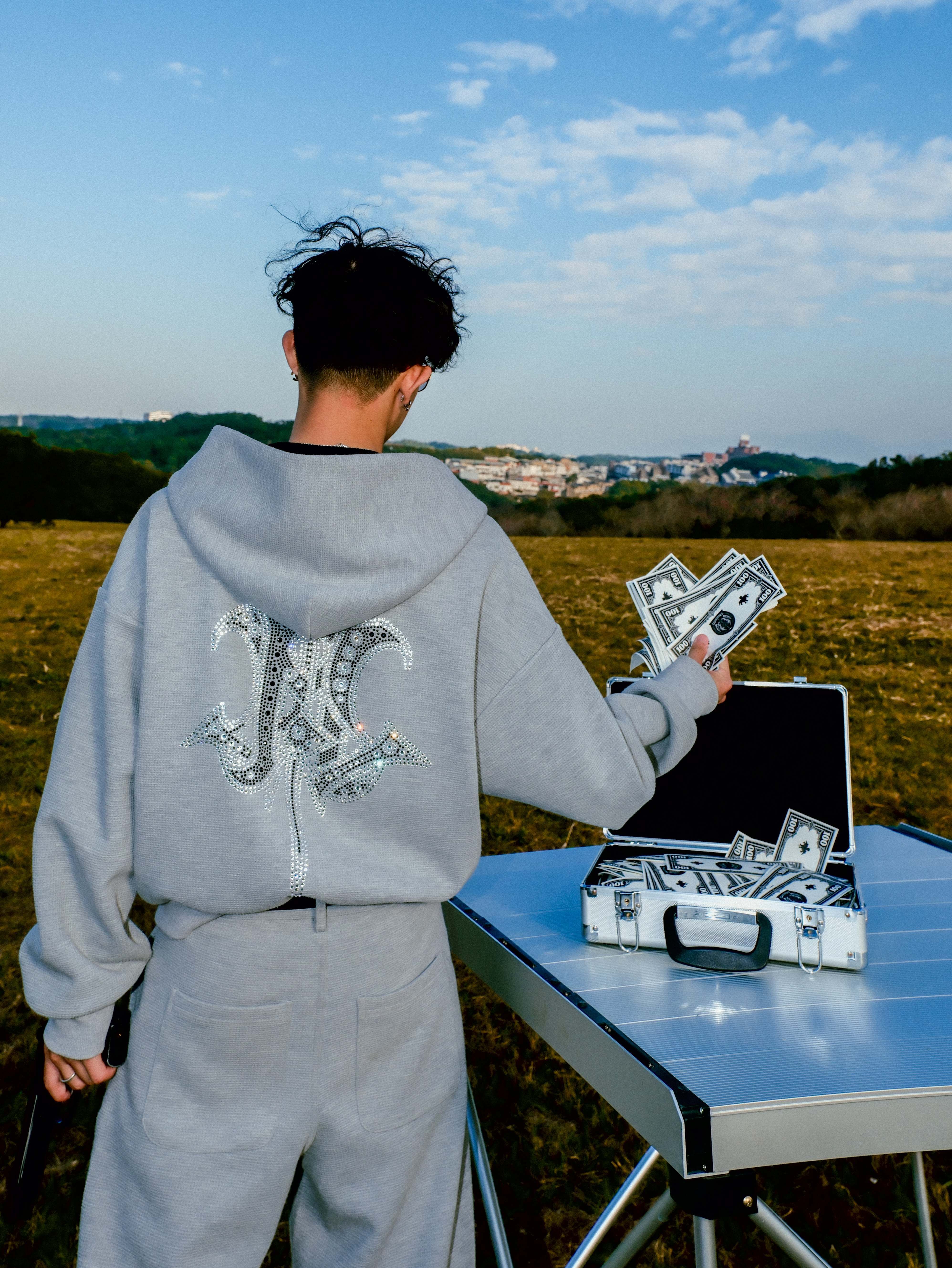 ATONE EARLY RELEASE WAFFLE SETs JACKET 水鑽華夫格棉外套 夾克 帽夾