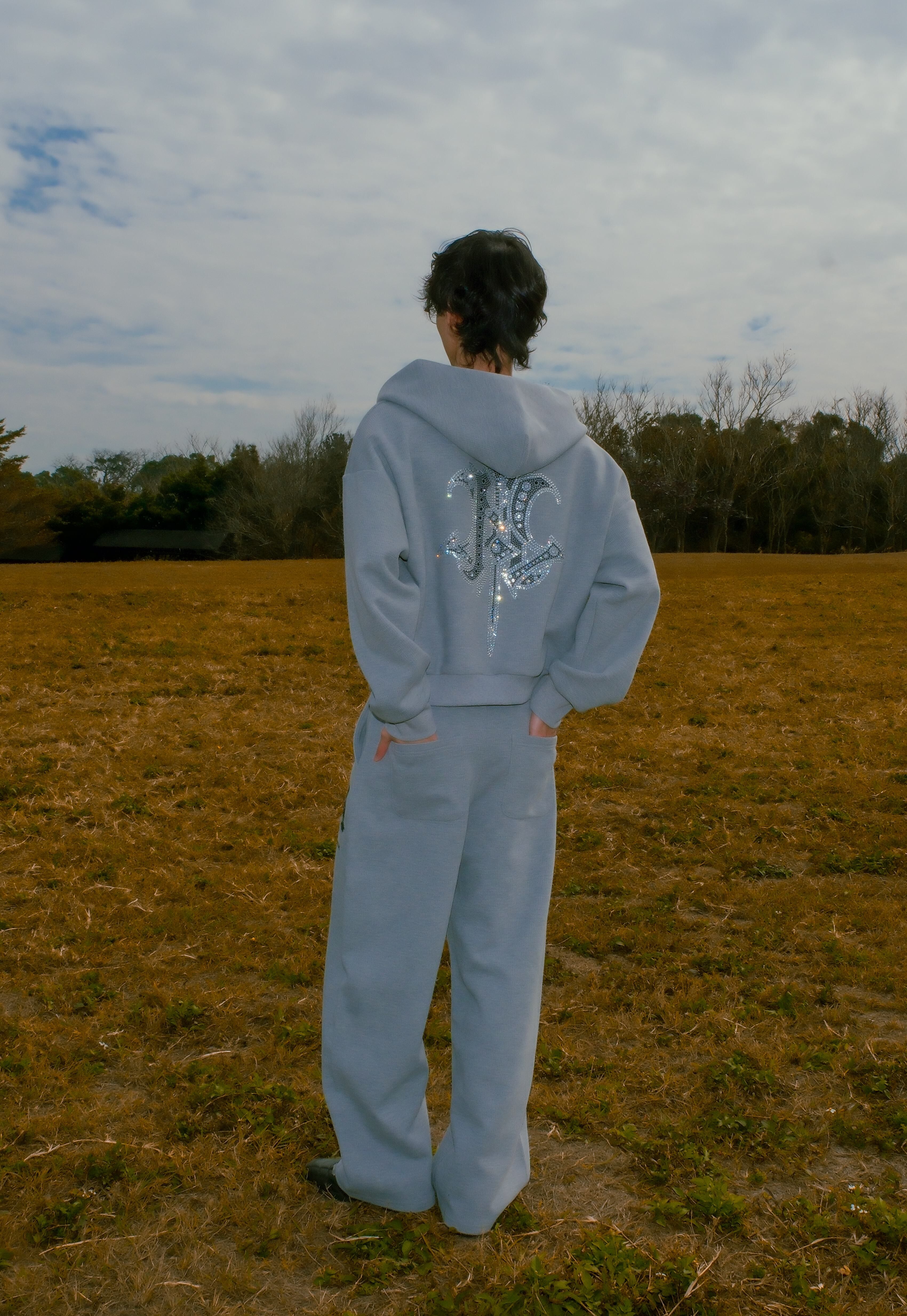 ATONE EARLY RELEASE WAFFLE SETs PANTS 水鑽華夫格棉套裝 棉褲 長褲