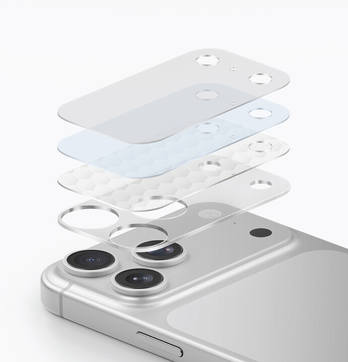 UNIQ-OPTIX AeroShield iPhone 17 Pro/ProMax 鏡頭保護貼 - 磨砂透明 - 1.52mm