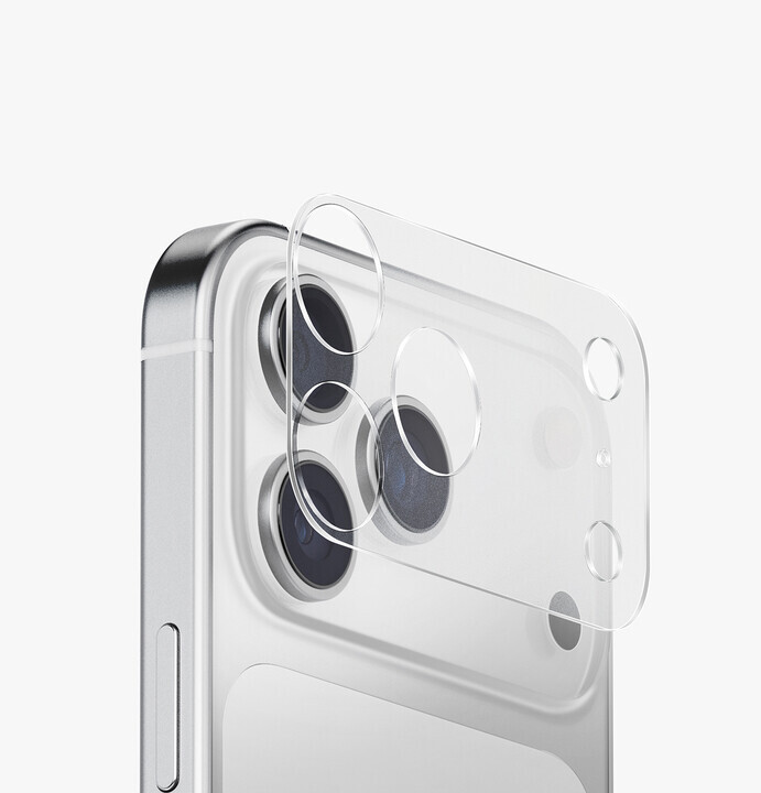 UNIQ-OPTIX AeroShield iPhone 17 Pro/ProMax 鏡頭保護貼 - 磨砂透明 - 1.52mm