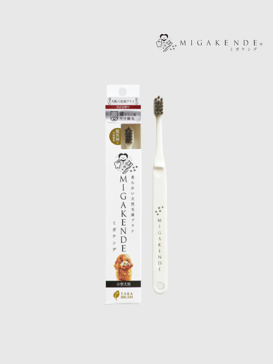 【MIGAKENDE 敏齒樂】日本寵物天然軟毛牙刷｜激化機能型 (馬毛)
