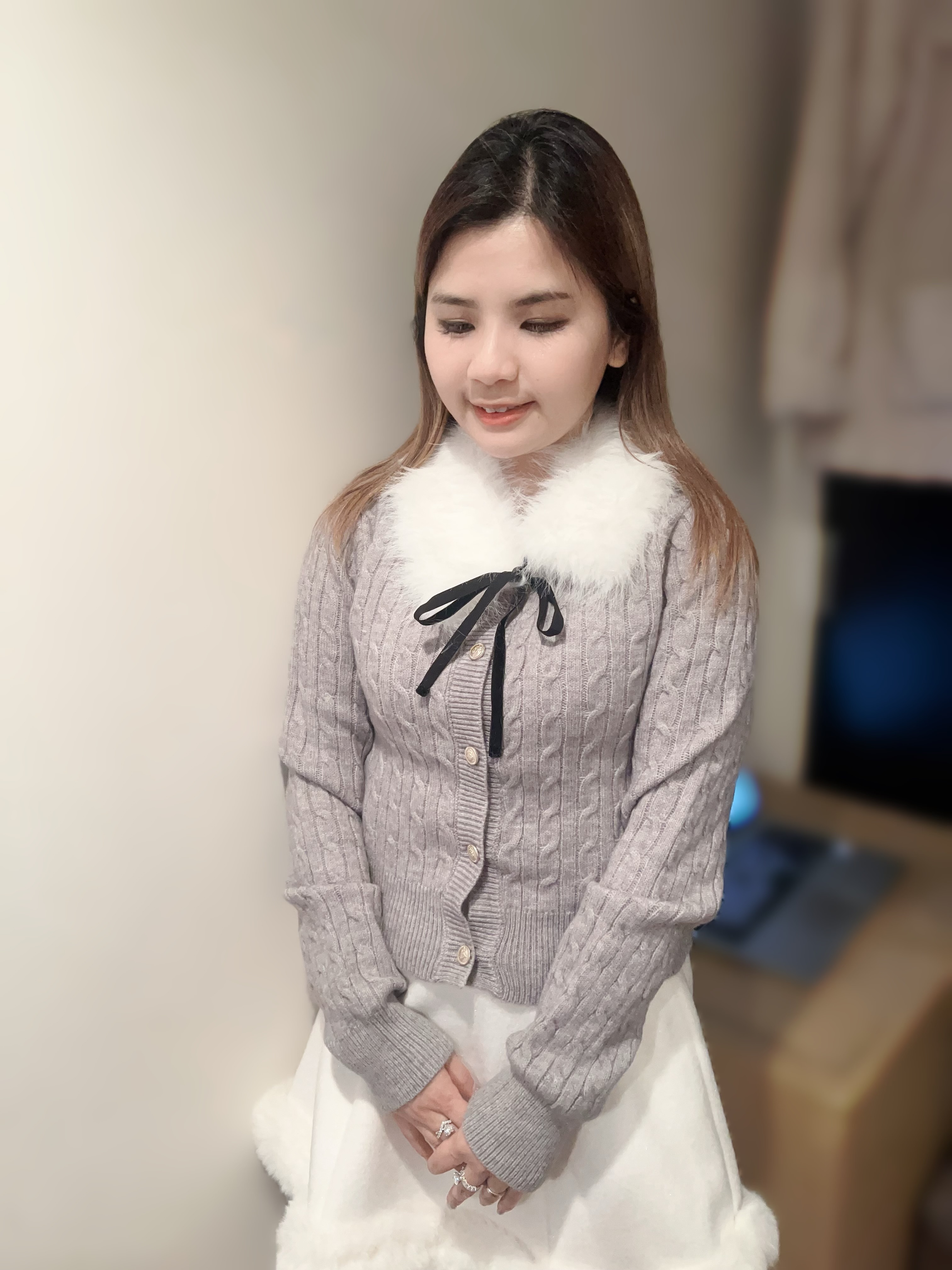 （現貨） JK31   日牌  胸 34-44/  長 18.5 $599  可拆毛毛