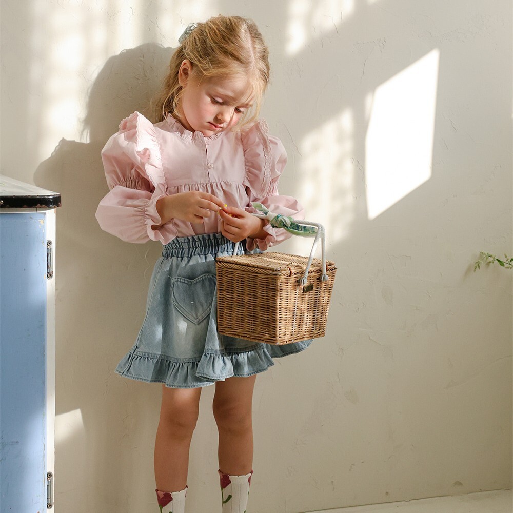 90-140 宮廷風荷葉上衣 2色