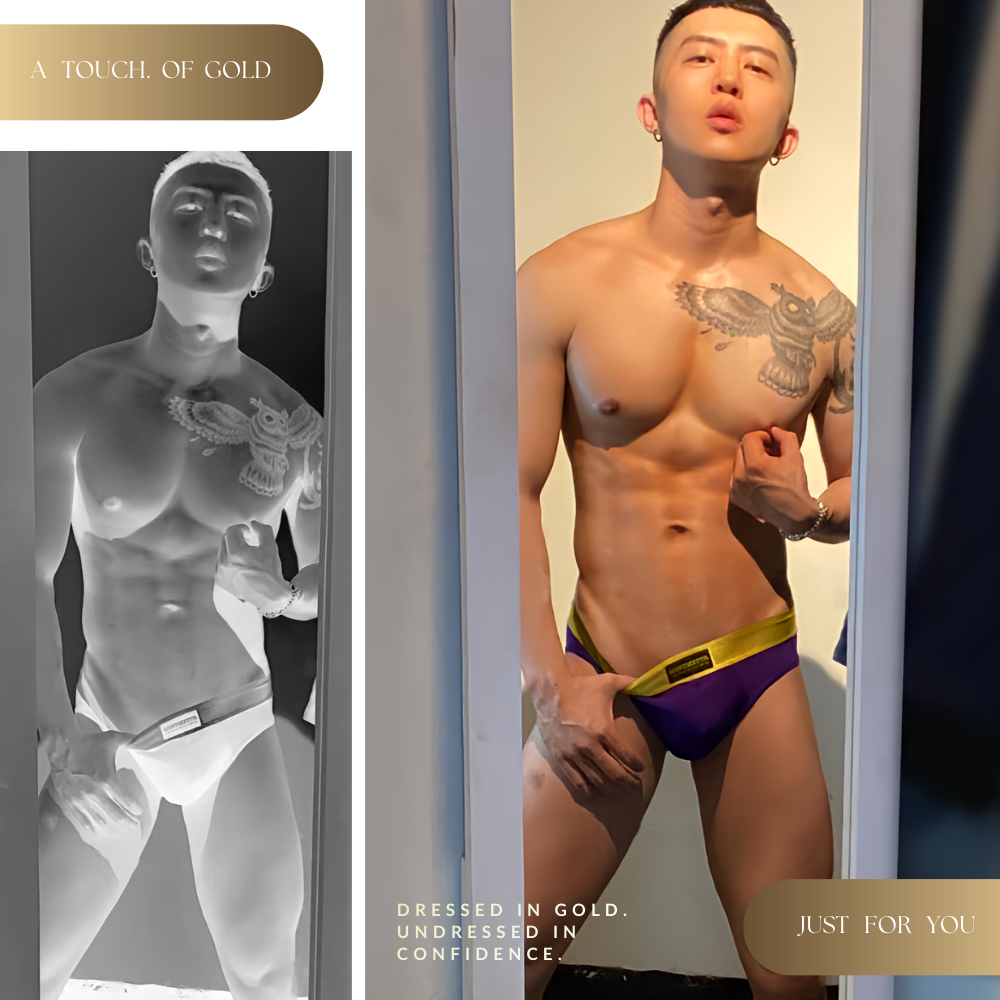 【深夜藍】淘金者型男三角內褲 #全新尼龍鬆緊帶