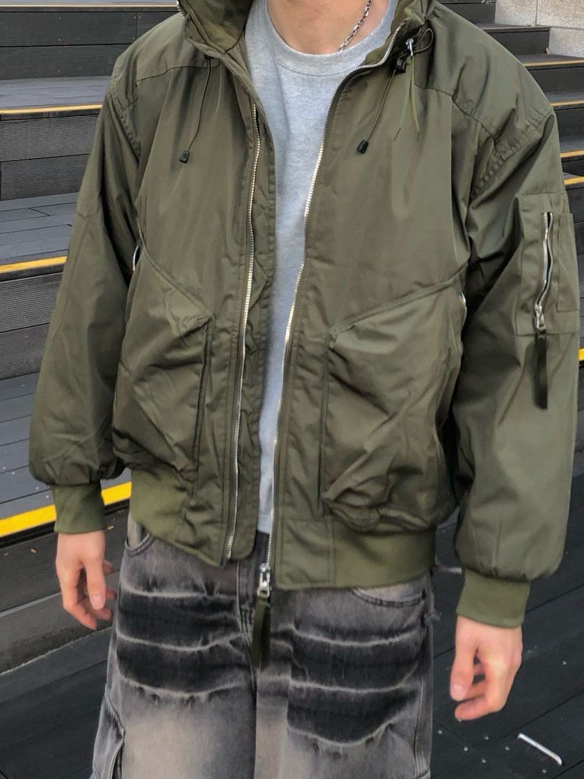 淨色連帽拉鍊外套 LBT-008JK