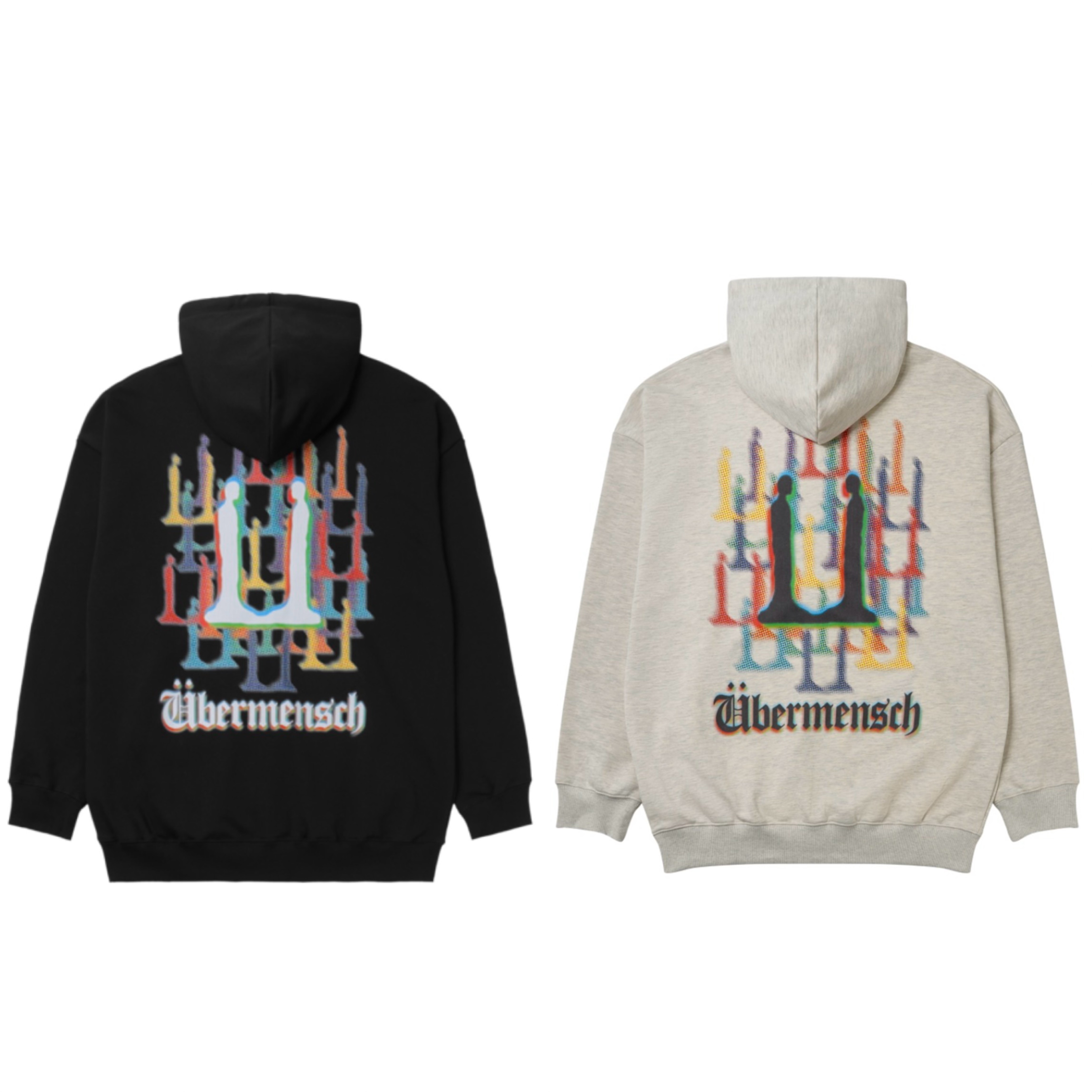 [G-DRAGON Ubermensch] 黑色/燕麥色連帽拉鍊外套