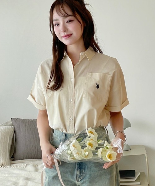 日本🇯🇵連線 U.S. POLO ASSN. 刺繡Logo短袖襯衫 刺繡 襯衫 短袖 簡約 休閒 4款 (任買兩件711免運) /預購