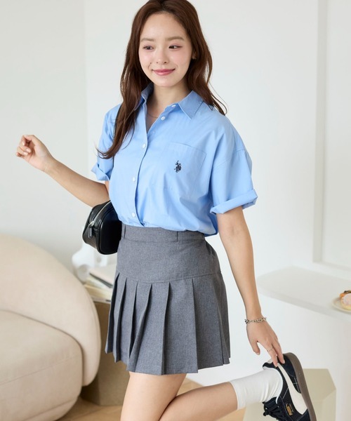 日本🇯🇵連線 U.S. POLO ASSN. 刺繡Logo短袖襯衫 刺繡 襯衫 短袖 簡約 休閒 4款 (任買兩件711免運) /預購