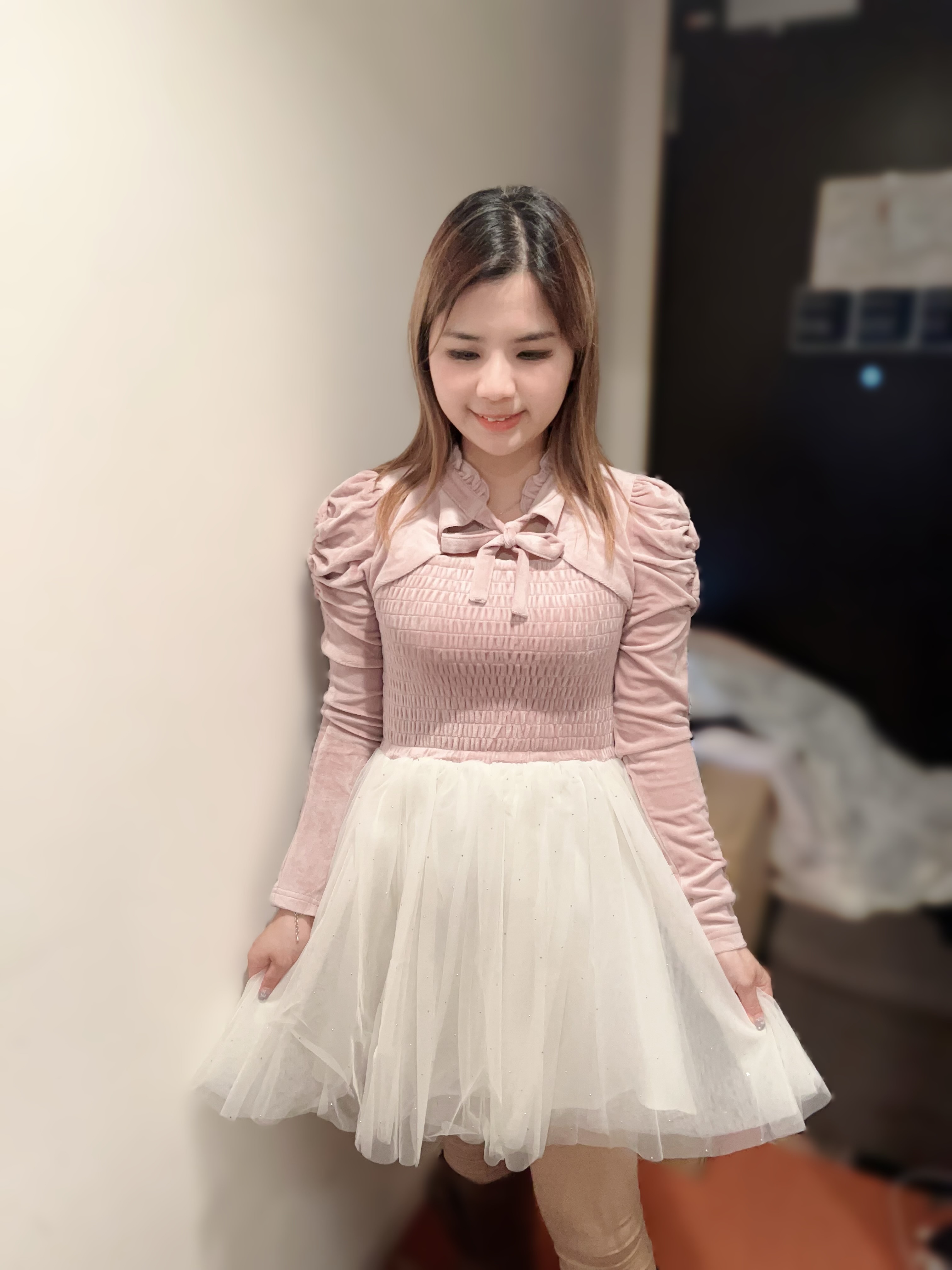 (現貨) JK18  日牌 Evelyn高質收身連身裙  胸 32-38/長 31  腰 24-36 hip 50   $749