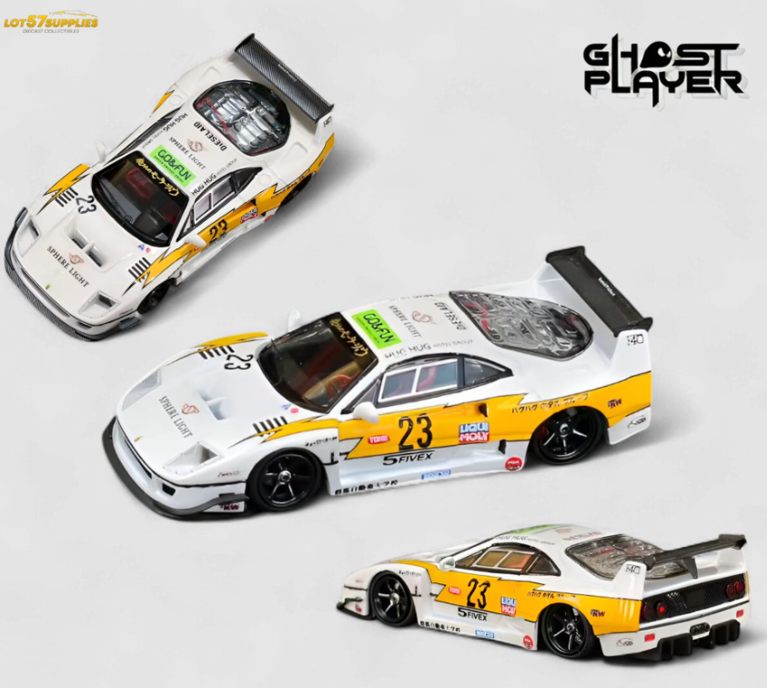 Ghost Player FERRARI F40 LBWK YELLOW LIGHTNING