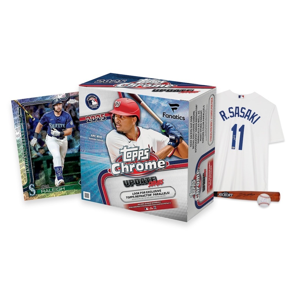 MLB球員卡 2025-26 Topps Chrome Updates Baseball - Mega Box 完整盒出售 封膜未拆 Fanatics 官網獨家 全新