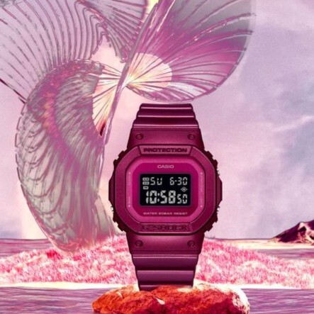 預購款【CASIO 卡西歐】 G-SHOCK 酷炫耀眼的美感 原創經典設計 耐衝擊手錶 GMD-S5600RB-4