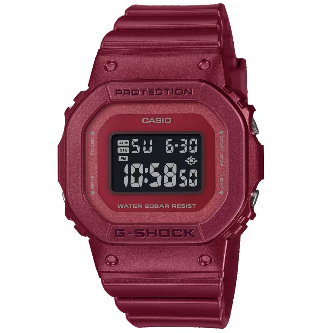 預購款【CASIO 卡西歐】 G-SHOCK 酷炫耀眼的美感 原創經典設計 耐衝擊手錶 GMD-S5600RB-4