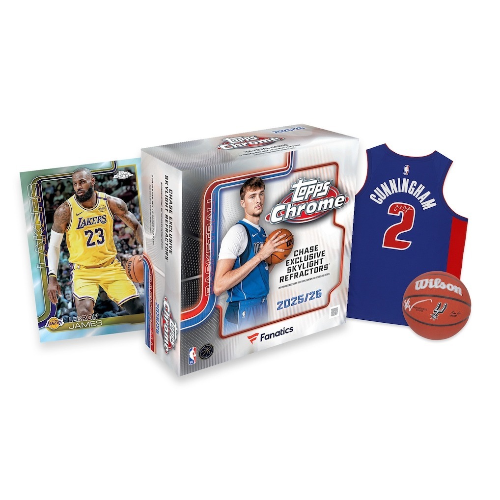 NBA球員卡 2025-26 Topps Chrome Basketball - Mega Box 完整盒出售 封膜未拆 Fanatics 官網獨家 全新
