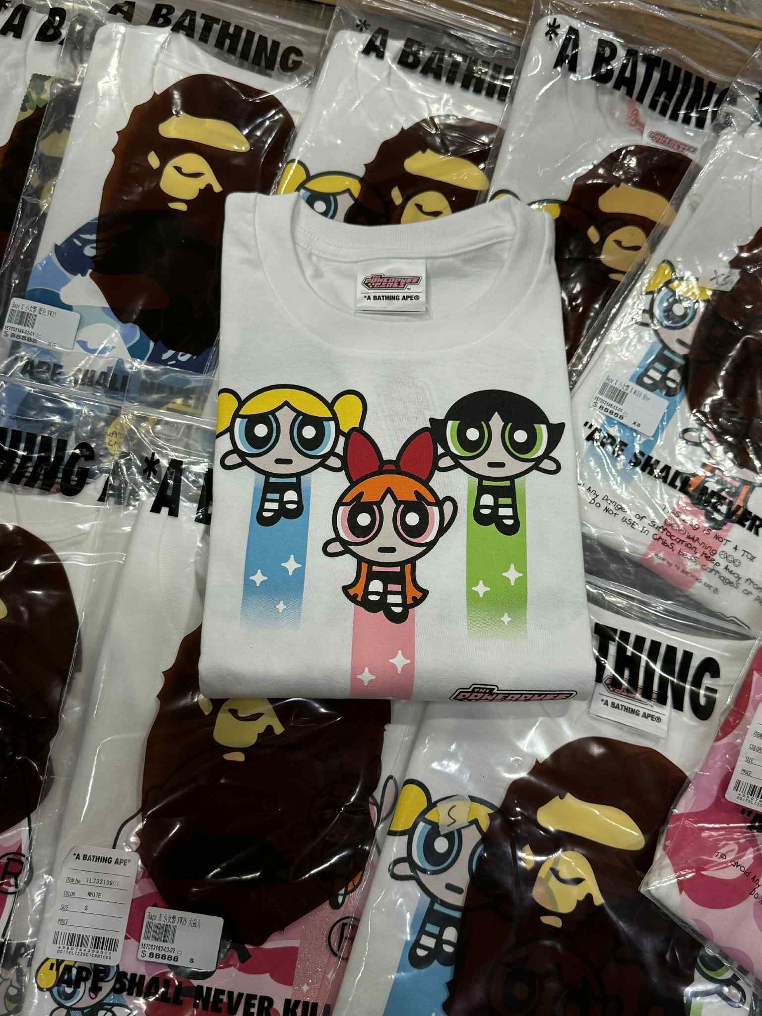 BAPE X THE POWERPUFF GIRLS 飛天小女警 聯名短T