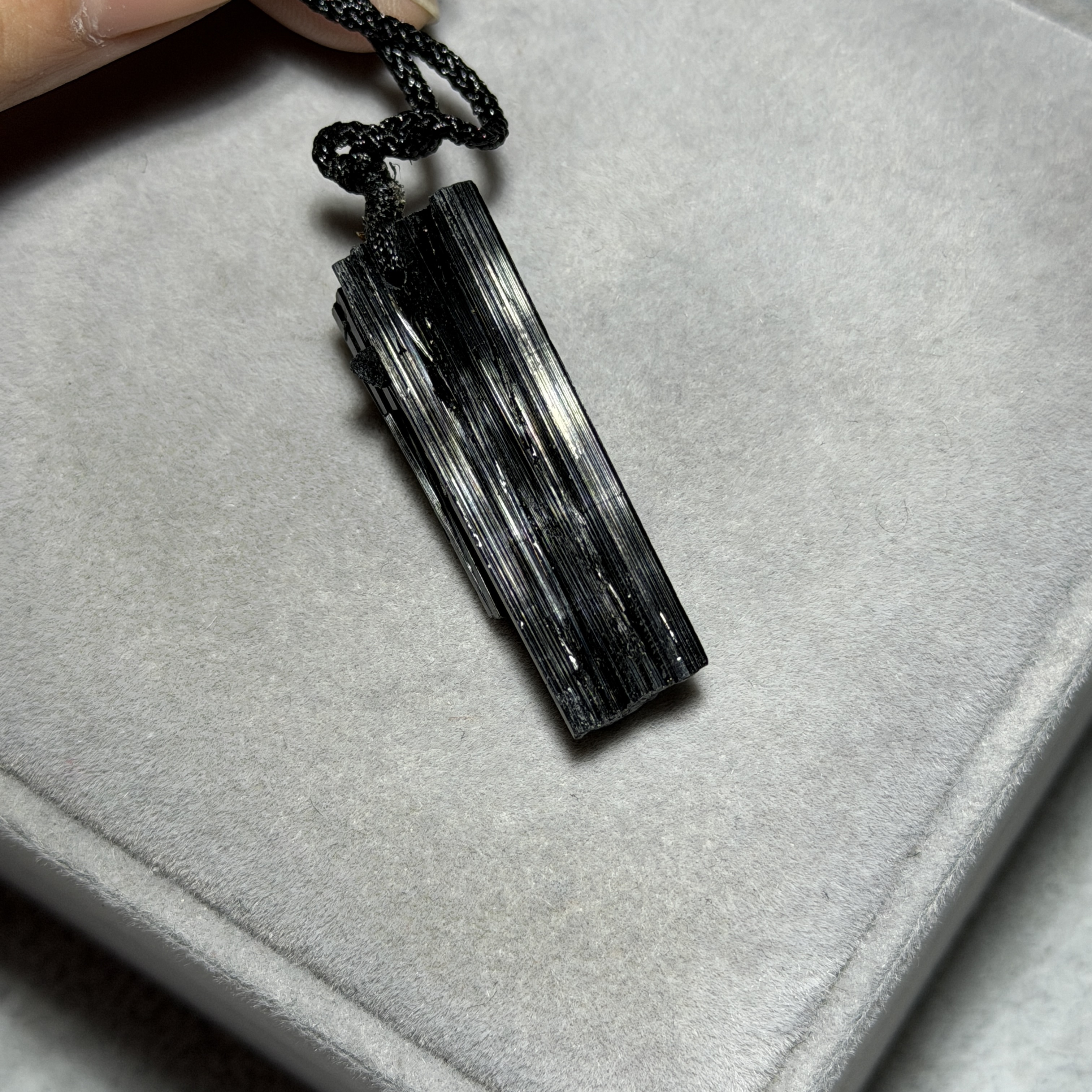 黑碧璽礦標吊墜 TRR1814