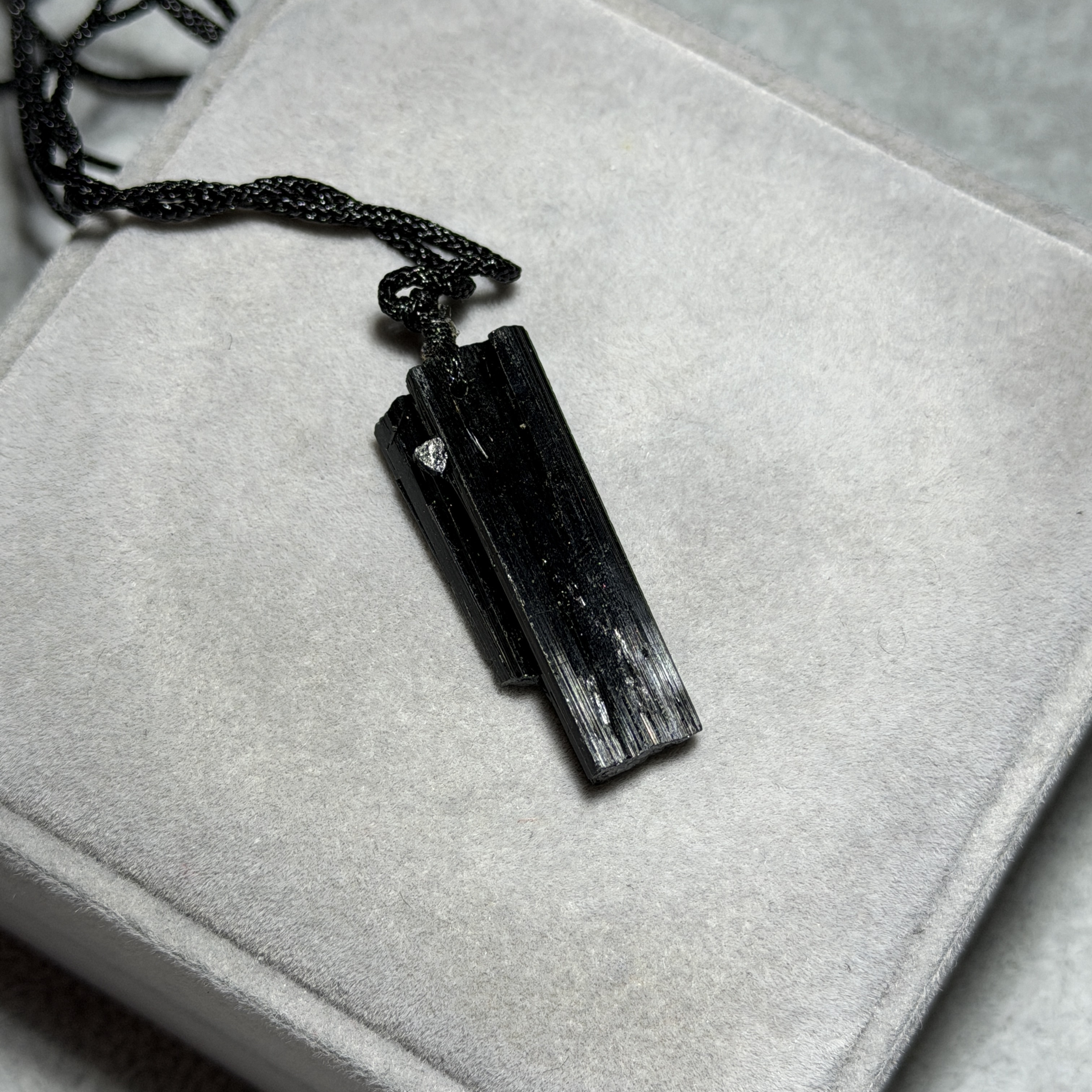 黑碧璽礦標吊墜 TRR1814