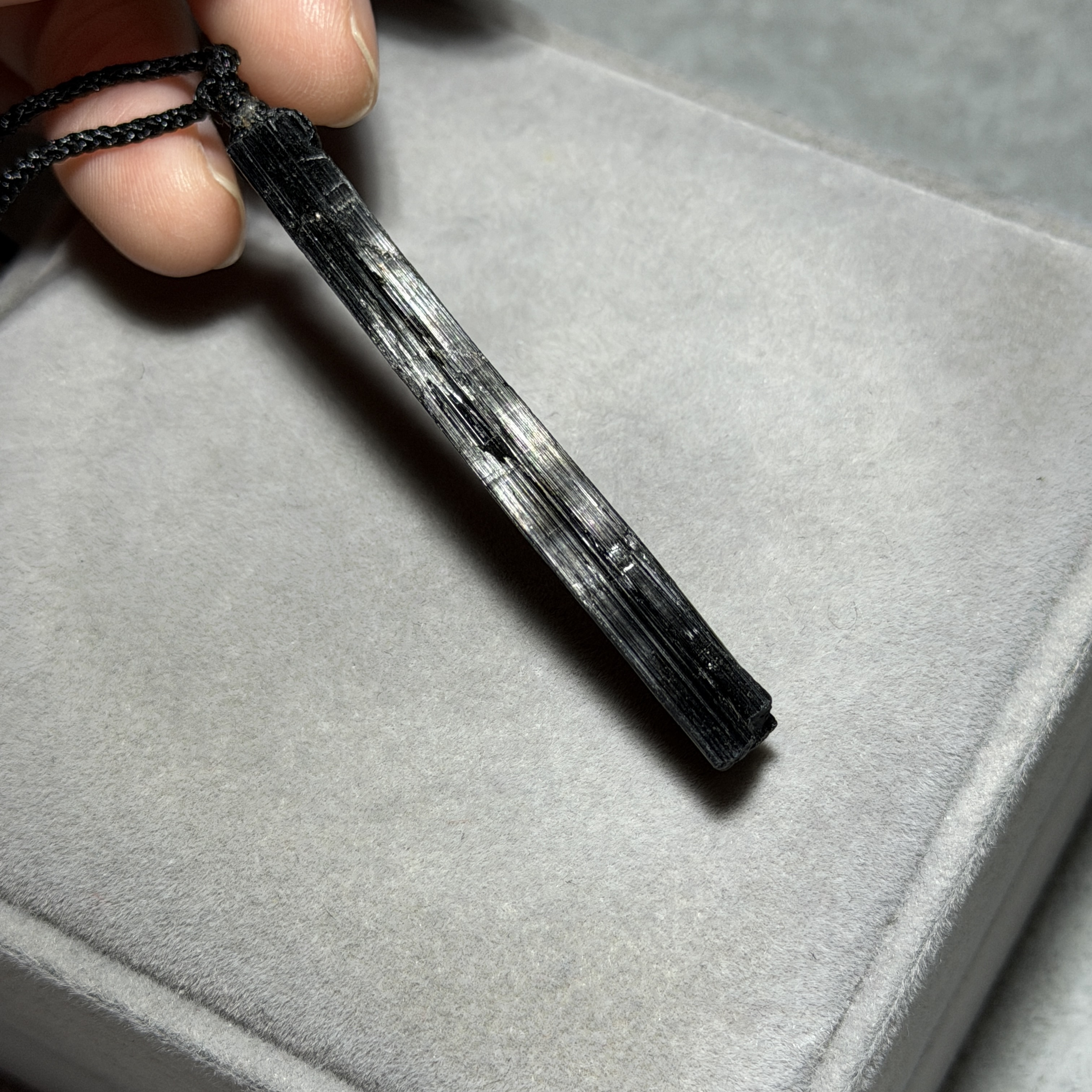 黑碧璽礦標吊墜 TRR1813