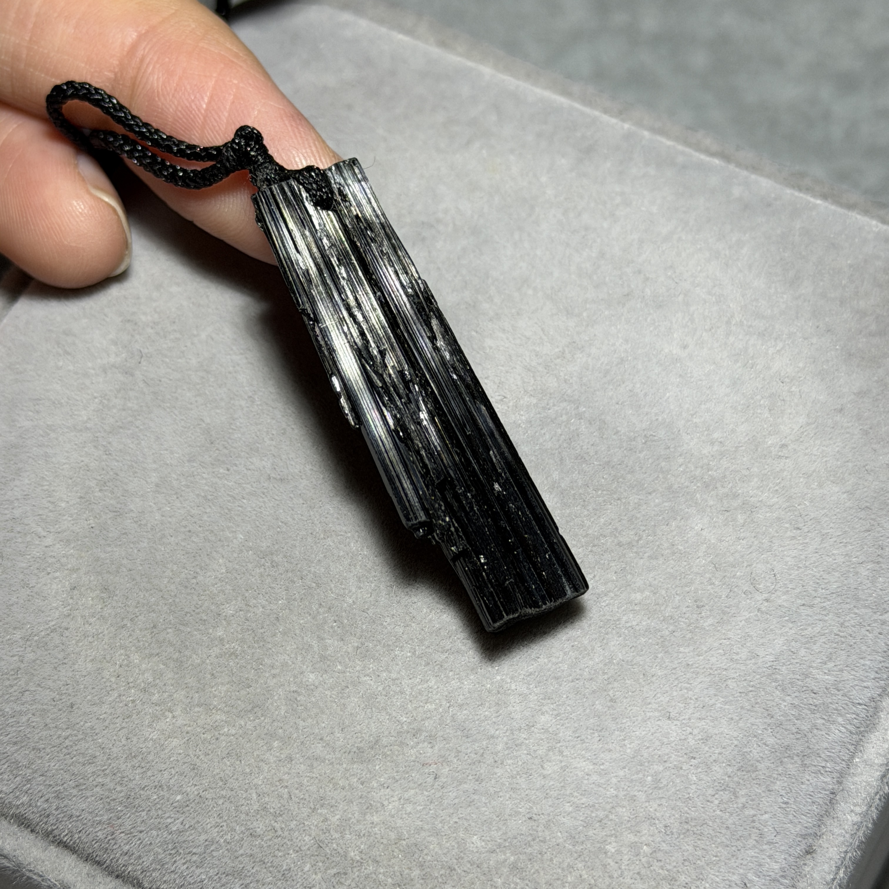 黑碧璽礦標吊墜 TRR1812