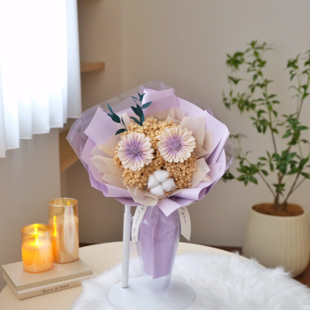 簡約太陽花花束 / 紫色