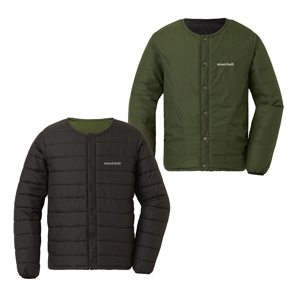 日本 mont-bell 兒童 Exeloft 輕量雙面保暖外套｜Thermawrap Round Neck