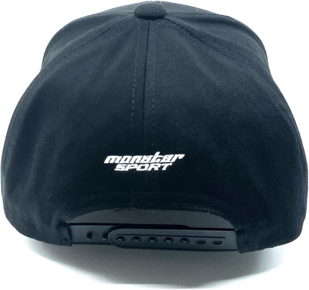 MONSTER SPORT 黑色刺繡鴨舌帽 棒球帽