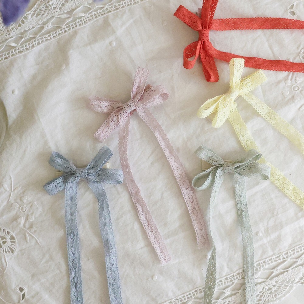 FLO 法式長緞帶髮夾 5色