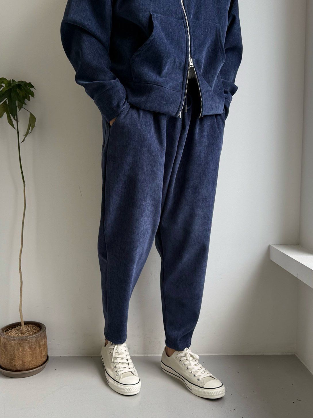 淨色鬆身褲 PEACOCK-162P