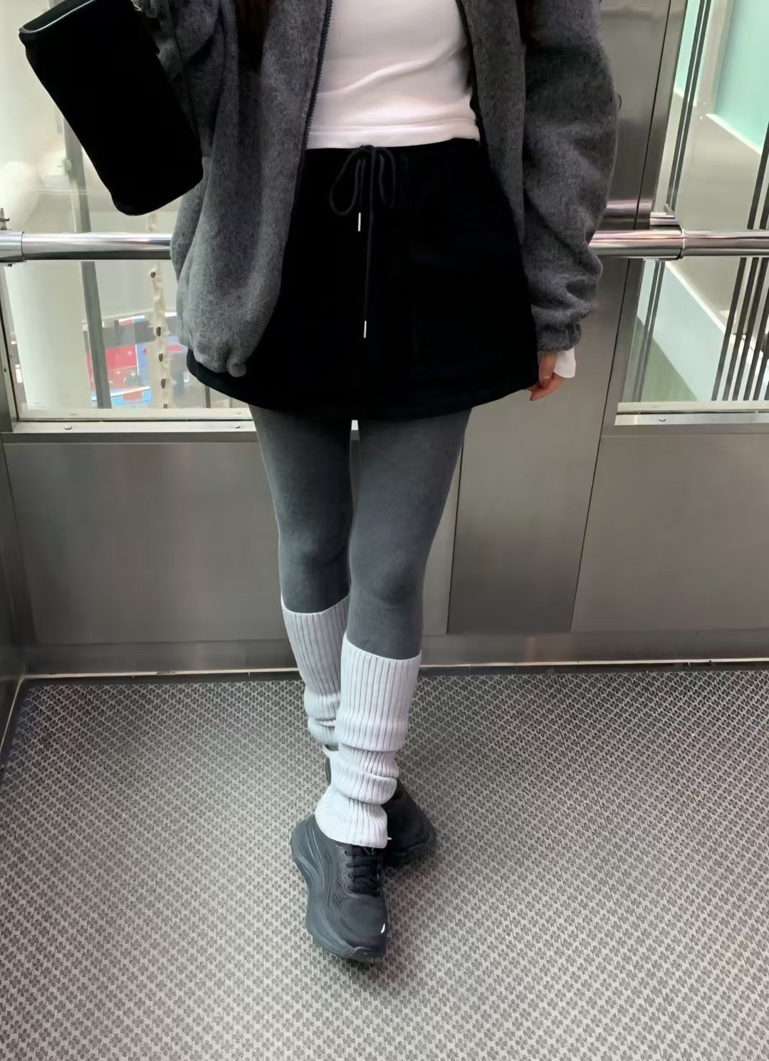 綁帶燈芯絨口袋短褲裙